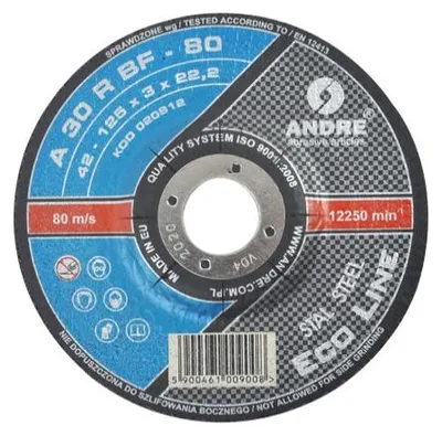 Obrázek produktu pro Andre kovový kotouč 125 x 3,0 mm Metall eco line a30rbf