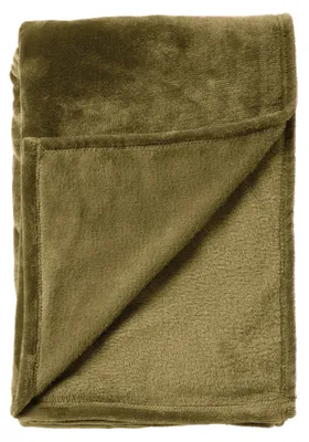 Produktbild von Dutch Decor Wohndecke Flanell-Fleece Billy 150x200 cm Grün