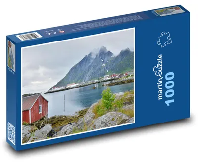 Obrázok produktu pre Puzzle 1000 Lofoty - hory a more - martinpuzzle