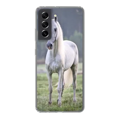 Produktbild von MuchoWow® Handyhülle Schutzhülle Hülle für Samsung Galaxy S21 FE Pferd - Licht - Morgen Silikon Softcase Handy Hülle - Mobiltelefonhülle