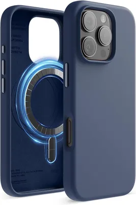 Obrázek produktu pro Elago Silikonové pouzdro MagSafe pro iPhone 16 Pro Jean Indigo