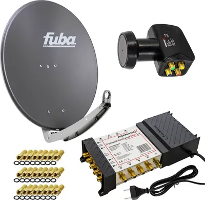 Produktbild von PremiumX Satelliten-Komplettanlage Fuba DAA 780 A Antenne 5/8 Multiswitch LNB F-Stecker