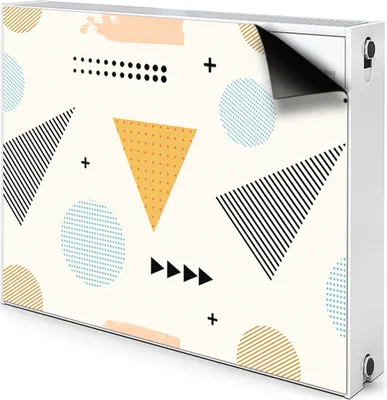 Produktbild von Magnet Radiator Magnet Mat Heizkörperverkleidung Heizkörper-Abdeckung Heizung 100x60 cm - Bunte, Formen