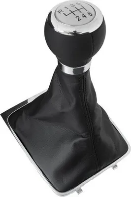 Produktbild von Schaltknauf Schaltmanschette Schwarz Silber 6-Gang für VW Passat 3C B6