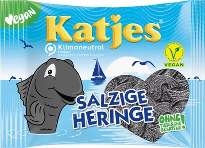 Produktbild von Katjes - Salzige Heringe XXL - 500g Beutel