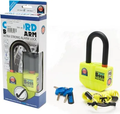 Produktbild von Bremsscheibenschloss Mit 110 Db Alarm, 14 Mm Stift, Gelb