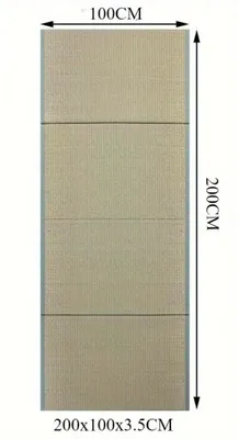 Image de Tapis de gymnastique - Tapis de sol - Tapis pliable - Tatami - Fibres de gazon naturelles