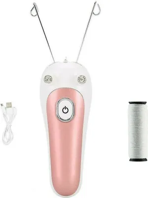 Produktbild von 1xElektrischer Körper-Gesichtshaar-Entferner Defeatherer Baumwollfaden-Rasierer