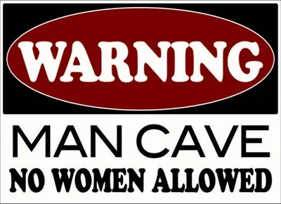 Produktbild von vianmo Holzschild 30x40 cm Warning Man Cave no woman