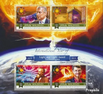 Produktbild von Briefmarken Malediven 2015 Mi 6016-6019 Kleinbogen (kompl. Ausg.) postfrisch Lichtbasierte Technologien