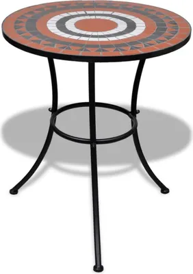 Produktbild von vidaXL 3-tlg. Bistro-Set Keramik Terrakotta und Weiß