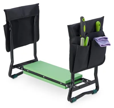 Produktbild von Gartenkniebank Kniekissen Gartenhocker - 2 in 1 - 51 x 65 x 32 cm - Gepolstert - Bis 150 kg - Für Gartenarbeit