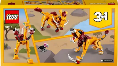 Obrázek produktu pro LEGO Creator Divoký lev, Sada na stavění, 7 rok/roky, Plast, 224 kusů, 310 g