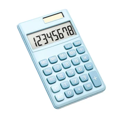 Produktbild von Mechanischer Taschenrechner, 8-stellig, gross, Solarbetrieben und LCD-Display, grosse Tasten, suesser Taschenrechner in Bonbonfarben, geeignet fuers Buero, die Schule, zu Hause, fuer Kinder, Studenten, Buchhalter