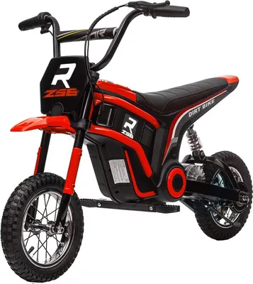 Obrázek produktu pro Elektrická motorka Fortuna Lai pro děti, 24 V dětská motorka s klaksonem, světlem, otočnou pákou plynu, 8–16 km/h, 8–12 let, červená