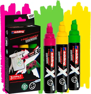 Productafbeelding van edding 4-6900-3-3 edding Multimarker farbsortiert 2,0 - 10,0 mm, 3 St.