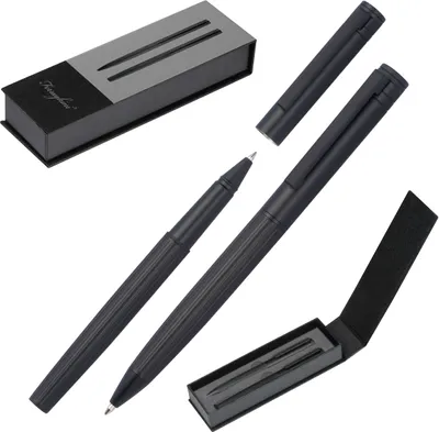 Produktbild von Schreibset "Ferraghini" bestehend aus Rollerball und Kugelschreiber