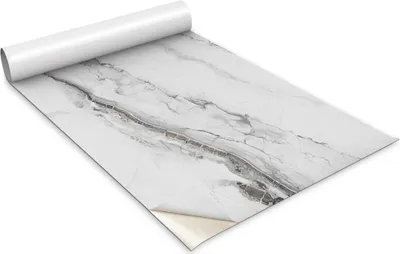 Produktbild von Selbstklebende Möbelfolie - Dekorationsfolie - Tischmöbel - Zuschneidbar - Grauer Marmor - 100 x 50 cm