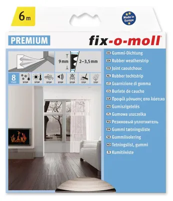 Produktbild von E-Profildichtung fix-o-moll 6m weiß