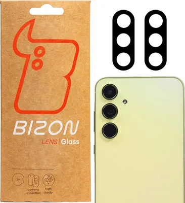 Produktbild von Gehärtetes Glas für die Kamera für Galaxy A56 5G, Bizon Glass Silk Lens, 2 Stück