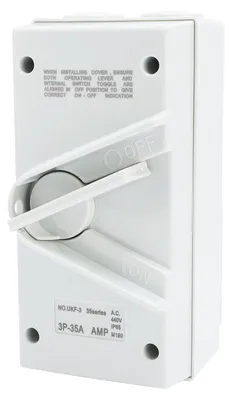 Produktbild von Geschlossener Motortrennschalter AC440V 35A IP65 wasserdicht 3-polige Sicherheitsisolierung