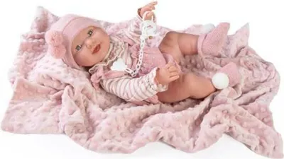 Image de Muñecas Antonio Juan 50160 NACIDOS Fraîchement né Mia pouvoir PIPI avec couverture, multicolore