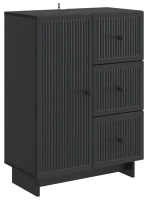 Obrázok produktu pre Servírovacia skriňa Čierna 66 x 34,5 x 90 cm Kompozitné drevo