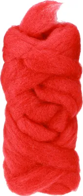 Produktbild von Wolllunte 10m Rot für Adventskranz-Deko und Bastelarbeiten - Weihnachtskordel aus 100% Schafwolle