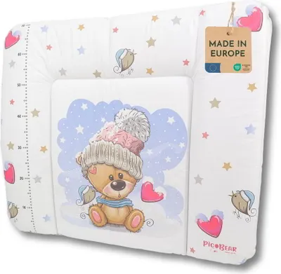 Produktbild von pic Bear weiche Wickelauflage HONEY 85 x 72 cm hochwertige Wickelmatte 100 Motiv: Heart