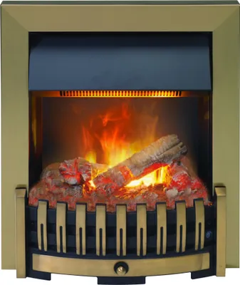 Produktbild von Dimplex Inset Danville brass antique, Freistehende Feuerstelle, Geschlossen, Elektro, Schwarz, Messing, Drinnen, Opti-myst