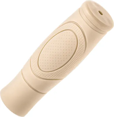 Produktbild von 1 Stück Fahrrad Lenker Griff 125mm Lang Steckgriff Rund Rutschfest Creme