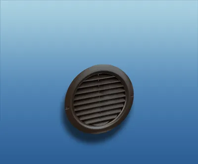 Produktbild von Lüftungsgitter rund mit Flansch : Ø 125 braun System: Ø 125 Farbe: braun