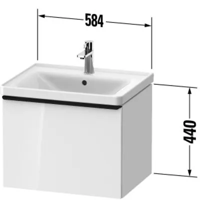 Produktbild von Duravit DE4249010550000 DN WTU WH 584x452x440 Az 1 Ei