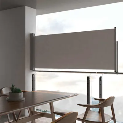Zdjęcie produktu dla vidaXL Wysuwana markiza boczna 100x300 cm Szara