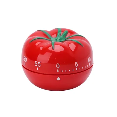 Produktbild von Cartoon Timer Kreativer Küchentimer Mechanischer Küchenwerkzeug Tomaten Timer Eieruhr Kurzzeitmesser 60 Minute Timing Countdown mit Magnetischer Rückseit Alarm für Küche Kochen Backen