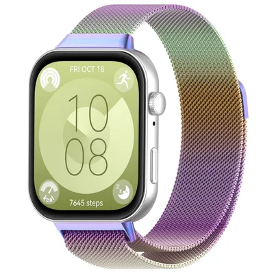 Image de Bracelet pour montre connectée Huawei Watch Fit 5 4 / 5 4 Pro / 3, fermeture magnétique métallique