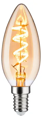 Produktbild von Paulmann LED Spiral Filament C35 Kerze 4W = 16W E14 Gold 150lm Extra Warmweiß 1800K