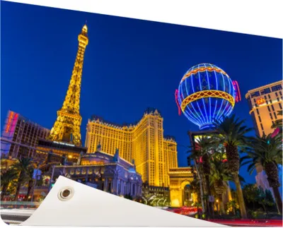 Produktbild von Gartenposter - 60x40 cm - Las Vegas Strip bei Dämmerung  - Modernes Wandbilder - Amerikanische Städte