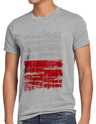 Produktbild von Polen Vintage Flagge Herren T-Shirt Poland EM WM Olympia