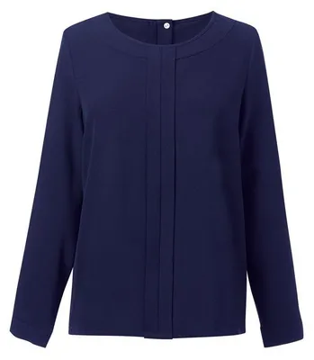 Image de Brook Taverner - Chemisier « Roma » pour femme à manches longues LT4828 (40 DE) (bleu marine)