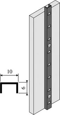Produktbild von Aluminium Zahnstange zum Aufsetzen 1340 VACHETTE - Silber eloxiert - L.2 m - 290902