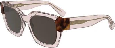 Produktbild von Longchamp LO771S N Transparent rose/rose havana 50/20/140 Damen Sonnenbrillen