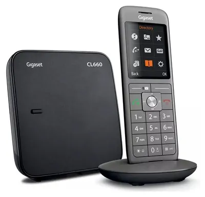 Image de Téléphone sans fil dect anthracite - Gigaset - GIGACL660ANTHRACITE - eco dect