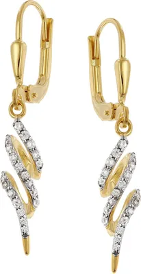 Produktbild von GLIZZ GL8838 Damen-Ohrringe Gold 333/8K Zirkonia Ohrhänger