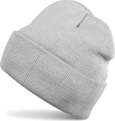 Produktbild von styleBREAKER Uni Beanie Mütze einfarbig | Klassische Feinstrick Winter Strickmütze mit breitem Umschlag | Elastische Beanie in vielen Farben für Damen und Herren