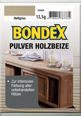 Produktbild von Bondex Pulverbeize Hellgrau 12,5 g - 352538