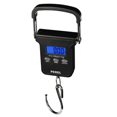 Produktbild von Perel Digitale Gepäckwaage 40 kg Schwarz