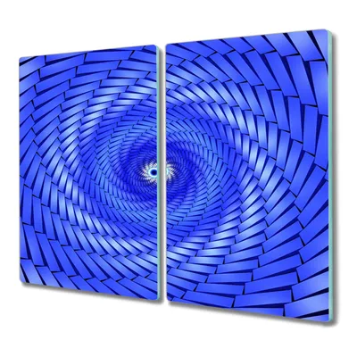 Produktbild von Coloray Herdabdeckplatte 2x30x52 cm Schneidebrett Kochplattenabdeckung Küchenbrett Hackbrett - Ziegelsteinmuster