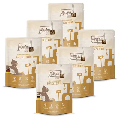 Productafbeelding van MjAMjAM - Premium natvoer voor katten - "Quetschie" - Puur vleesplezier - sappig