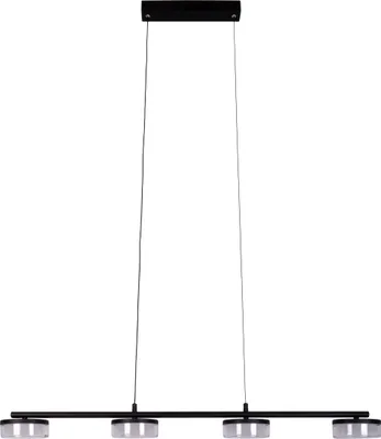 Produktbild von Näve Leuchten LED Pendelleuchte "CIMO" L: 96cm LED Pendelleuchte "CIMO" L: 96cm Pendelleuchte - LED Pendelleuchte "CIMO" L: 96cm, Hängelampe im Modern Style, ausMetall und Kunststoff in schwarz, 150 cm hoch, Maße 96 x 12 cm, Inkl. LED – dimmbar